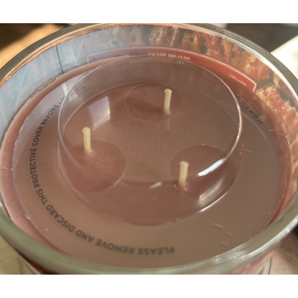 HomeWorx Slatkin + Co Praline Pecan 4-Wick Candle New 14 Oz - Picture 2 of 4